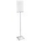 Azar Displays 11"x17" Pedestal Two-Sided Sign Holder Stand on Square Metal Base 300868 - alternate 1